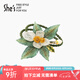 She's茜子梵高玫瑰疊花刺繡發(fā)繩優(yōu)雅橡皮筋頭繩輕奢發(fā)圈七夕禮物送女友