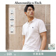 Abercrombie & Fitch【經(jīng)典POLO】小麋鹿圖案男裝25夏季美式通勤短袖T恤124-5182 白色 M (180/100A)