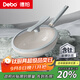 Debo德鉑【抖音同款】炒鍋有含鈦無涂層不粘多用途煎炒菜鍋家用32cm