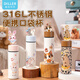 迪樂(lè )貝爾（Diller）迷你保溫杯女生高顏值316L小容量可愛(ài)便攜小巧口袋杯150ml水杯子 吉米熊-紅色150ml