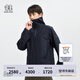 KOLON SPORT/可隆防水夾克 男子戶外運動徒步GORE-TEX 3L防風透濕外套 LHGJ4MTK55-BK 黑色 L 175/96A