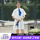 S.DEER圣迪奧女裝學(xué)院風(fēng)系帶字母印花襯衫連衣裙S22281203 白色/90 L 170