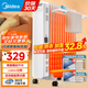 美的（Midea）取暖器 電熱油汀 電暖器 電暖氣片 暖風(fēng)機家用 2200W功率大面積加濕烘衣13片節能省電 【大白經(jīng)典款】22N