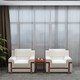 初嘉（CJ）CJ_BSF001辦公布藝沙發(fā)茶幾組合商務(wù)沙發(fā)單人位+單人位+茶幾