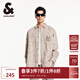 杰克·瓊斯（JACK&JONES）男裝NBA聯(lián)名雄鹿隊秋季款男長(cháng)袖襯衫燈芯絨字母logo長(cháng)袖224405003 卡其色E11 卡其色E11 M 175