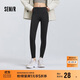 森馬（Semir）休閑褲女高彈收腹緊身打底褲2025春黑色隨心裁九分褲109125127001