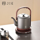小界純鈦燒水壺泡茶專(zhuān)用電熱水壺辦公室快速壺家用大容量提梁長(cháng)嘴燒水壺保溫24小時(shí) 1.5L 紅胡桃色（保溫24小時(shí)） 純鈦含量99.9%壺內無(wú)硅膠塑料件