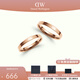 丹尼爾惠靈頓（DanielWellington）dw情侶對(duì)戒 時(shí)尚經(jīng)典系列情侶戒指 生日禮物送女友送男友 玫瑰金一對(duì)【碼數(shù)備注】 *