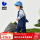 迷你巴拉（minibala）男女童背帶褲舒彈環(huán)保萌趣恐龍造型兩件【背帶褲套裝】