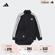 adidas男女大童休閑舒適長(zhǎng)袖套裝兒童新款阿迪達(dá)斯官方輕運(yùn)動(dòng) 黑色/白色   152