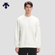 DESCENTE迪桑特ESSENTIAL系列男士針織套頭衫寬松休閑衛衣秋新品 WT-白色 XL (180/100A)