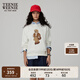 Teenie Weenie小熊衛(wèi)衣女春季學(xué)院風(fēng)大熊刺繡圓領(lǐng)衛(wèi)衣上衣女 象牙白 M (165)