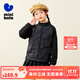 迷你巴拉【mini親子】男女童撞色柔軟羽絨服寶寶保暖羽絨外套 黑色90001 120
