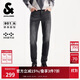 杰克·瓊斯（JACK&JONES） 男生秋季牛仔褲2025年新款四面彈貓須水洗長(cháng)款修身褲子225332095