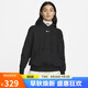 耐克（NIKE）女運動服冬季連帽加絨寬松版型DQ5861-010 黑色 M