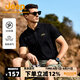 Jeep吉普速干翻領(lǐng)t恤男2025夏季半袖打底衫涼感透氣短袖polo衫體恤衫 品牌黑【100%滌綸】 XL 建議145-160斤