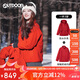 OUTDOOR PRODUCTS【黃亦玫同款】三合一沖鋒衣女抓絨內(nèi)膽秋冬防風(fēng)夾克外套 中國(guó)紅