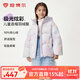 坦博爾【商場(chǎng)同款】短款兒童羽絨服女童冬季炫彩保暖面包服TCF530306A 炫彩紫 150 /72