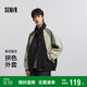森馬（Semir）夾克男美式復(fù)古運(yùn)動(dòng)風(fēng)外套2025春季戶外拼色上衣寬松107124108114