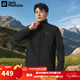 Jack Wolfskin狼爪夾克男春秋款戶(hù)外運動(dòng)防風(fēng)防潑水徒步登山軟殼夾克外套 A62521A-6000/黑色 XL 180/104A