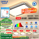 歐普（OPPLE）165瓦照明客廳燈線(xiàn)面發(fā)光簡(jiǎn)約現代超大吸頂燈北歐燈具套餐 主推-A6【三室2廳】5燈