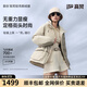 高梵黑金鵝絨服輕殼5.0女款羽絨服收腰顯瘦黑色5分休閑時(shí)尚秋冬短外套 鉑金9號 S （80-100斤 飛天鵝絨52g）