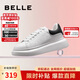 百麗七夕厚底小白鞋女學(xué)生商場(chǎng)同款撞色板鞋Z2U1DCM5 黑尾翼 37
