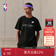 NBA歡樂(lè )的運動(dòng)系列-湖人隊寬松T恤短袖男 夏季運動(dòng)圓領(lǐng)短袖上衣 洛杉磯湖人隊/黑色 L
