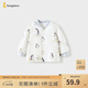 童泰（TONGTAI）嬰兒上衣秋冬季夾棉寶寶衣服兒童家居服內衣男童女童純棉外套 灰色 90 cm