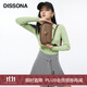 DISSONA迪桑娜女包牛皮單肩包輕奢斜挎包復古馬鞍包 七夕禮物 灰褐色