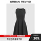 UR2025夏季新款女裝格雷系氣質(zhì)收腰無(wú)袖連衣裙UWG750116