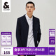 杰克瓊斯秋季男士純色百搭質(zhì)感高街流行時(shí)尚休閑西裝222308007 海軍藍 M 
