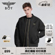 BOY LONDON【倫敦塔橋】短款棉服情侶冬仿?tīng)C金潮流棉衣外套N29008 黑色 S
