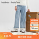 巴拉巴拉balaOne童裝女童長(zhǎng)褲兒童褲子2025秋裝牛仔褲直筒褲208325108003