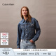 Calvin KleinJeans【CK潮殼】25春夏女士滿(mǎn)印美式復(fù)古牛仔夾克外套47B010G XE8-牛仔藍(lán) S