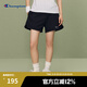 Champion冠軍短褲2024夏季新款女刺繡短衛(wèi)褲休閑簡約熱褲復(fù)古潮流 黑色 M