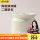 炊大皇二貓聯(lián)名豬油罐家用廚房調(diào)料罐辣椒油陶瓷罐耐高溫 白色中號500ml