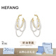 HEFANG何方珠寶餐具意面耳環(huán)復古耳飾輕奢高級感生日禮物送女友 耳環(huán)