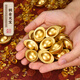 明恩一錠發(fā)財銅元寶仿真實(shí)心金元寶擺件聚寶盆裝飾開(kāi)業(yè)送禮喬遷 黃銅元寶【大號1個(gè)】送招財令+財庫貼