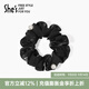 She's茜子時(shí)尚馬尾發(fā)繩盤(pán)發(fā)大腸發(fā)圈皮筋扎頭發(fā)飾頭花頭飾生日禮物女 G0黑色(小號)
