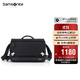 新秀麗（Samsonite）男士單肩包時(shí)尚休閑斜挎包多隔層單肩斜挎背包男生TO0黑色