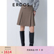 ERDOS 復(fù)古迷你百褶裙減齡學(xué)院風(fēng)優(yōu)雅淑女A字裙女半身裙 可可 L 165/72A