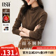 歐莎（OSA）半高領(lǐng)雙面德絨打底衫T恤女秋冬2025年新款保暖內搭上衣大碼 咖色A L