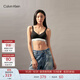 Calvin Klein內衣【摩登引力帶】女士ck無(wú)鋼圈U形后背舒適提托文胸QF7900 UB1-太空黑 M