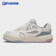 FILA FUSION斐樂(lè )潮牌女鞋BANK II專(zhuān)業(yè)滑板鞋新款運動(dòng)鞋板鞋 奶白/雨霧灰-GN 37.5