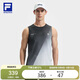 FILA 斐樂(lè )官方黃景瑜同款男子針織背心2025健身運動(dòng)基礎滿(mǎn)印無(wú)袖上衣