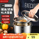 美廚（maxcook）304不銹鋼豬油罐調料盆 豬油盆調味罐調料缸4L帶蓋帶網(wǎng)MCWA1648