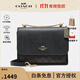 蔻馳（COACH）【雙11狂歡】女包 KLARE老花風(fēng)琴包鏈條包小號單肩斜挎禮物送女生 棕黑色91019IMAA8 禮物