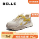 百麗撞色阿甘鞋女25秋新商場(chǎng)同款舒適透氣鞋E3B1DCM5 米色/黃 36