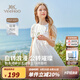 英氏（YEEHOO）女童連衣裙兒童裙子夏季薄款白色長(zhǎng)裙公主裙中大童裝女孩網(wǎng)紗裙新 鳶尾花格紋款 白色 【純棉內(nèi)襯】 120 cm 【順豐包郵&極速達(dá)】